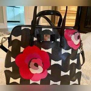 Kate Spade floral coated satchel bag